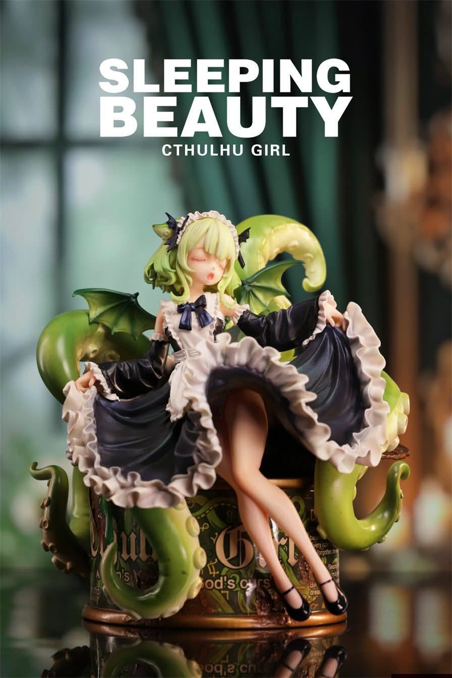 Sleeping Beauty Cthulhu Girl resin statue WeArtDoing Studio anime figure