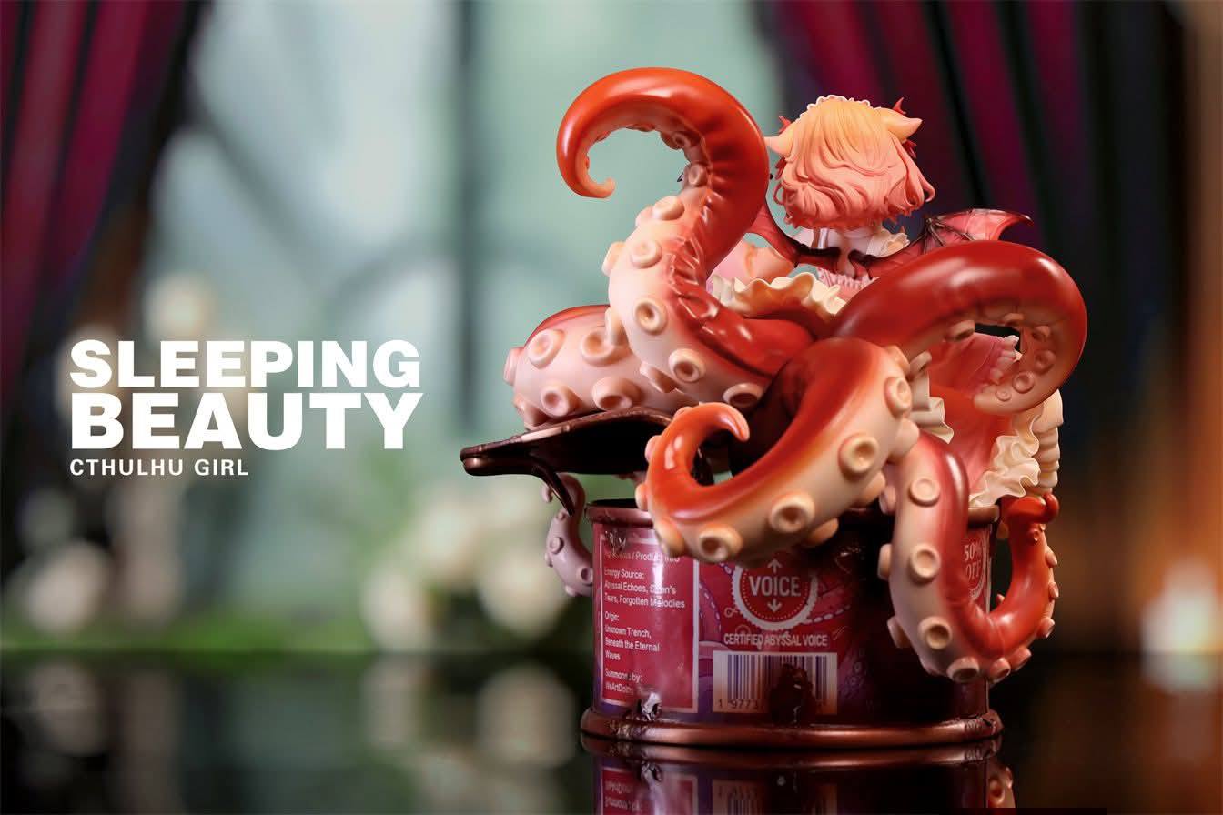 Sleeping Beauty Cthulhu Girl resin statue WeArtDoing Studio anime figure
