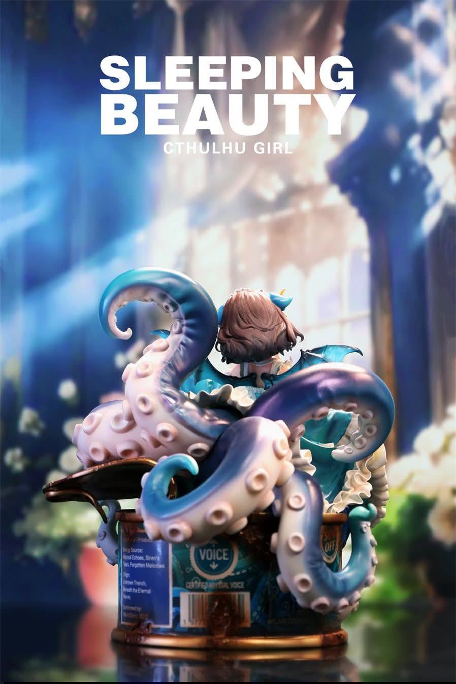 Sleeping Beauty Cthulhu Girl resin statue WeArtDoing Studio anime figure