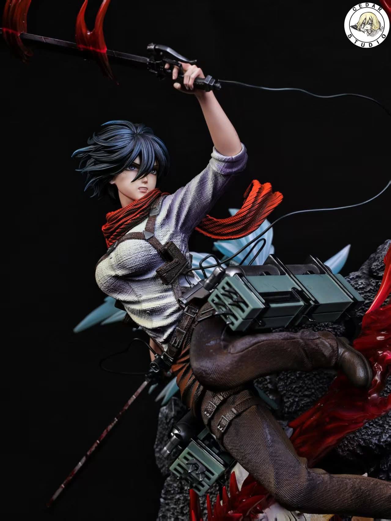 Mikasa Ackerman resin statue Cedar Studio anime figure