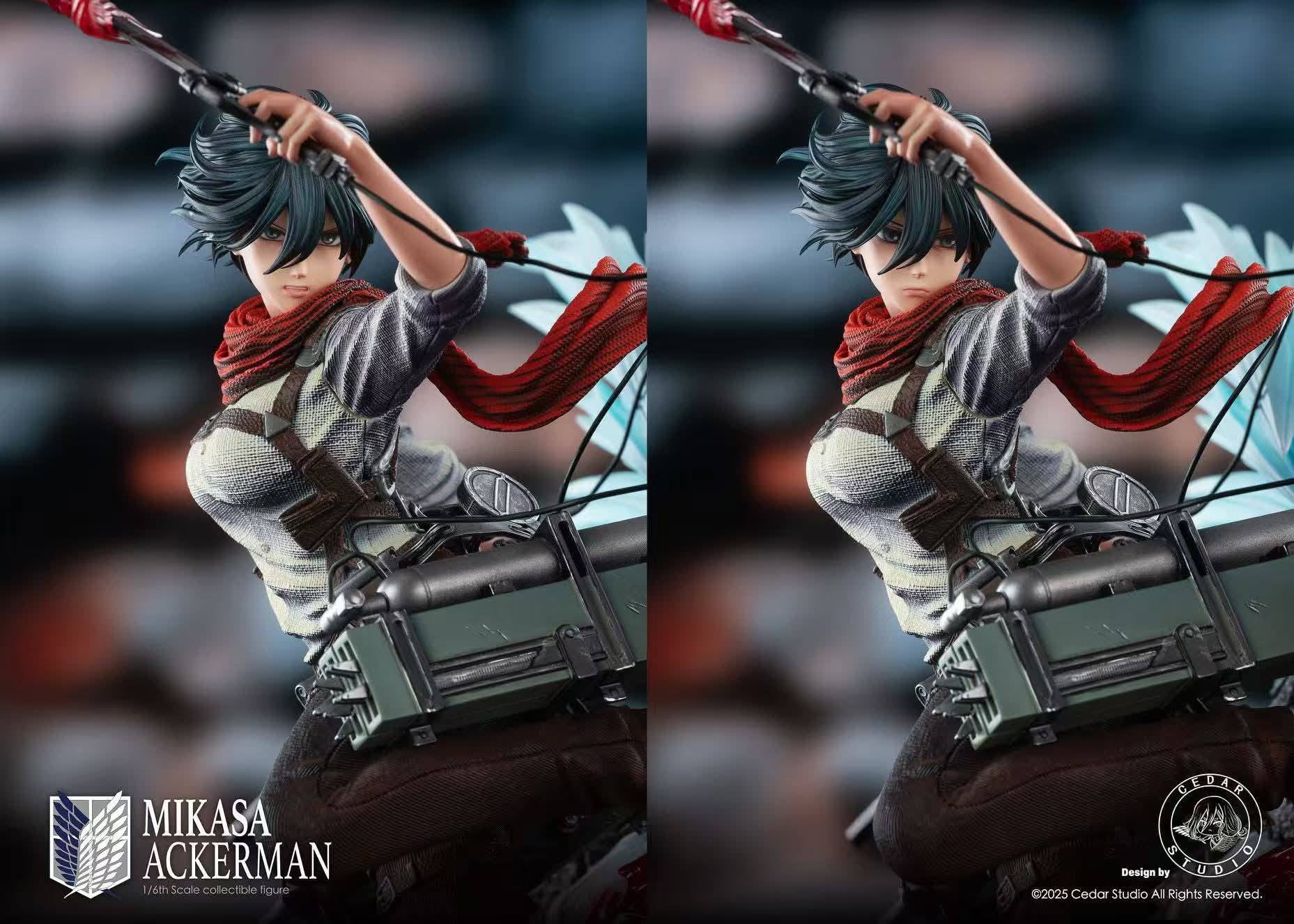 Mikasa Ackerman resin statue Cedar Studio anime figure
