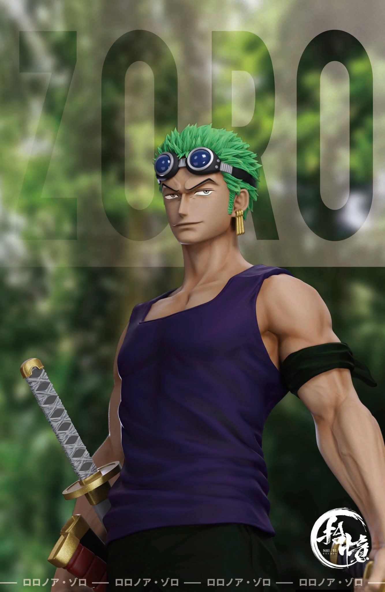 Zoro & Robin resin statue Shi Yi Studio anime figure