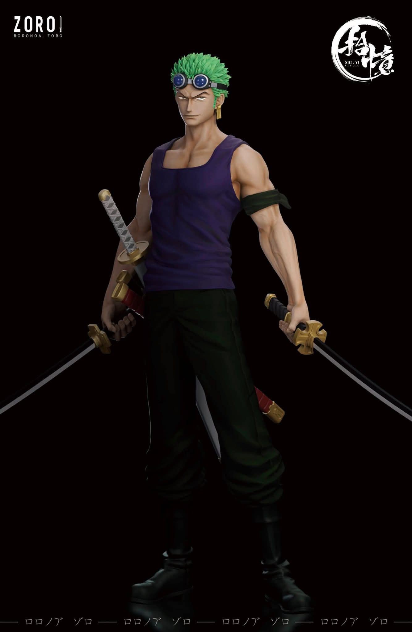 Zoro & Robin resin statue Shi Yi Studio anime figure