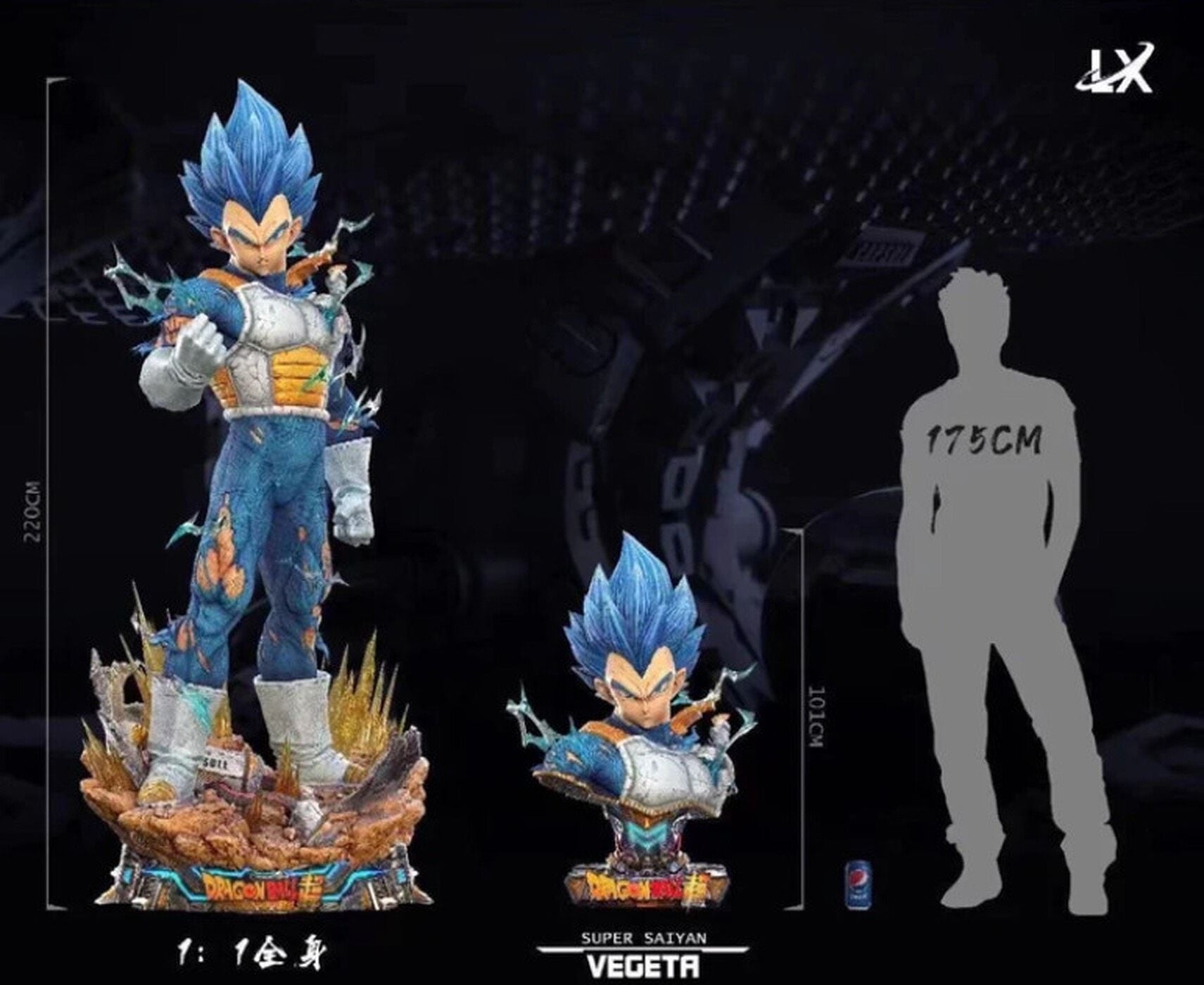 Vegeta 1/1 LX Studio Recast resin statue Lx Studio anime figure
