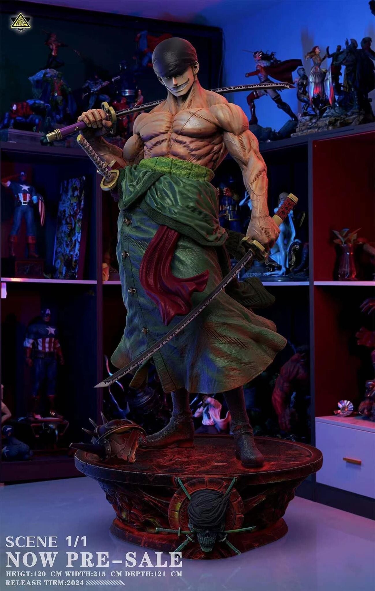 Zoro 1/1 Super Bomb Studio resin statue super bomb studio anime figure