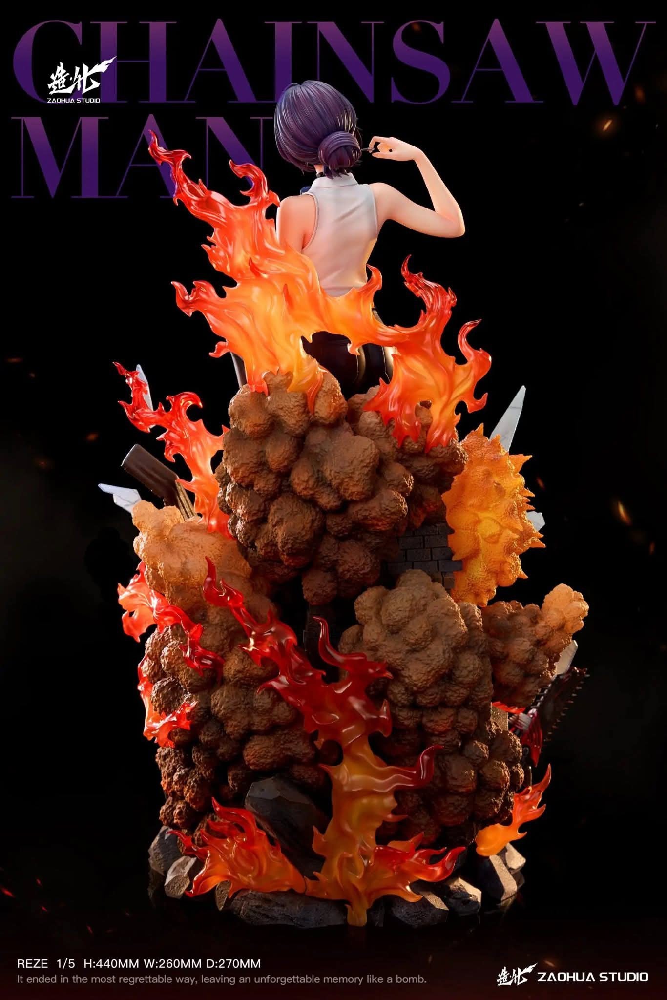 Reze resin statue ZaoHua Studio anime figure