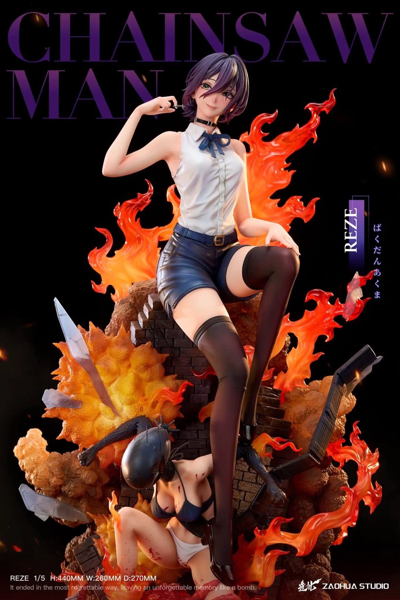 Reze resin statue ZaoHua Studio anime figure